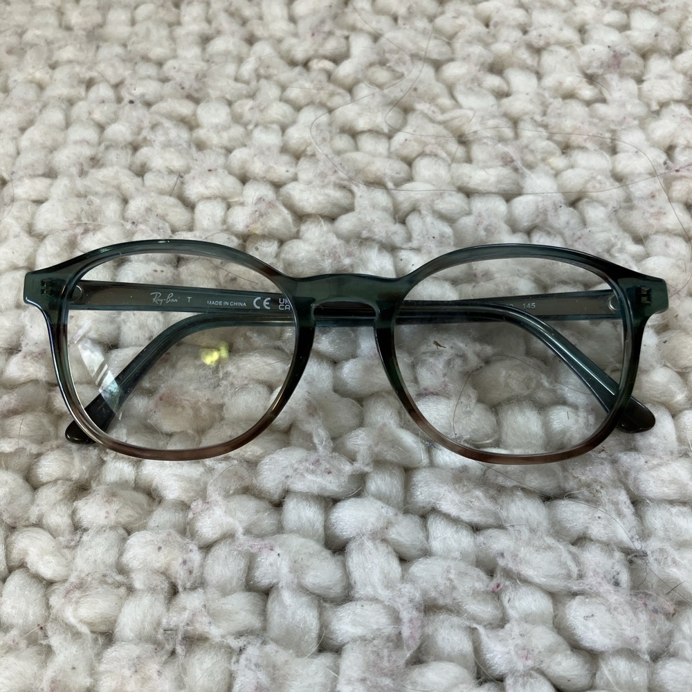 Ray Ban RB 5417 52-19-145 Blue Tortoise Translucent Eyeglasses Lens Only‎ Trendy